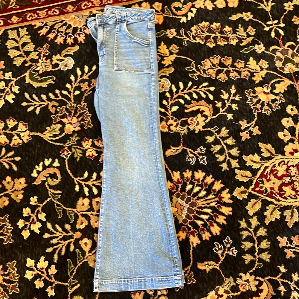 american eagle size 14 flare jeans
